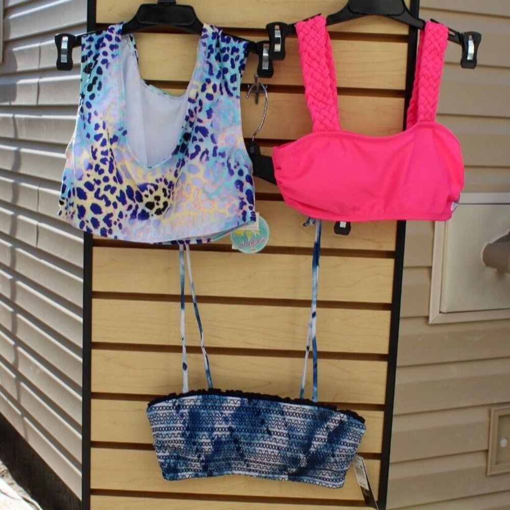 Bathing Suit Bikini Tops - Size Women's Small - 3 pcs NWT - Island Soul / Ibiza